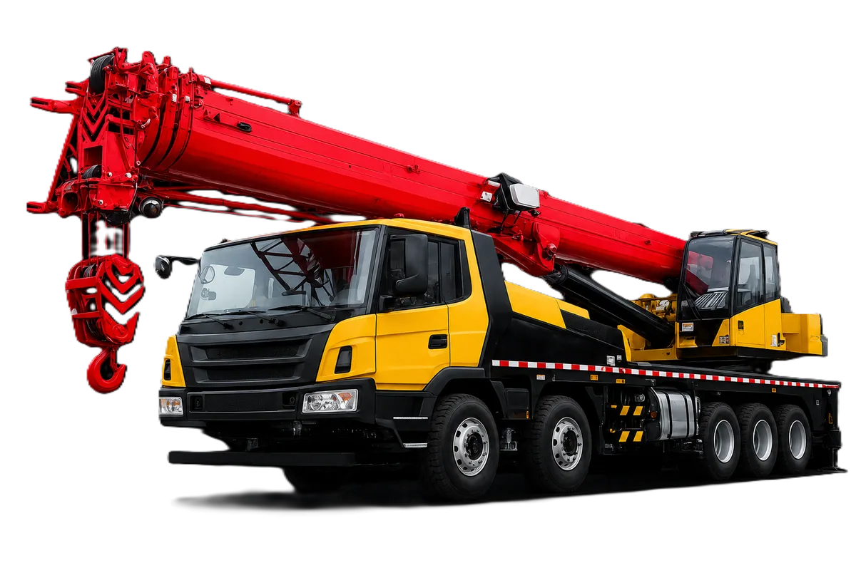 High capacity mobile crane for construction and industrial lifting